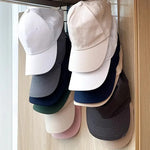 rangement mural casquettes sacs bandoulière clips métal couleur blanc noir rose casual
