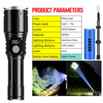 lampe torche led puissante rechargeable panneau solaire intégré lumière intense résistante chocs auto défense