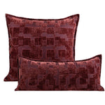 housse coussin polyester géométrique marron clair foncé décoration contemporaine simple maison voiture