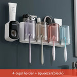 organisateur salle bain blanc gris moderne transparent brosse dents pot dentifrice brosse cheveux rasoir