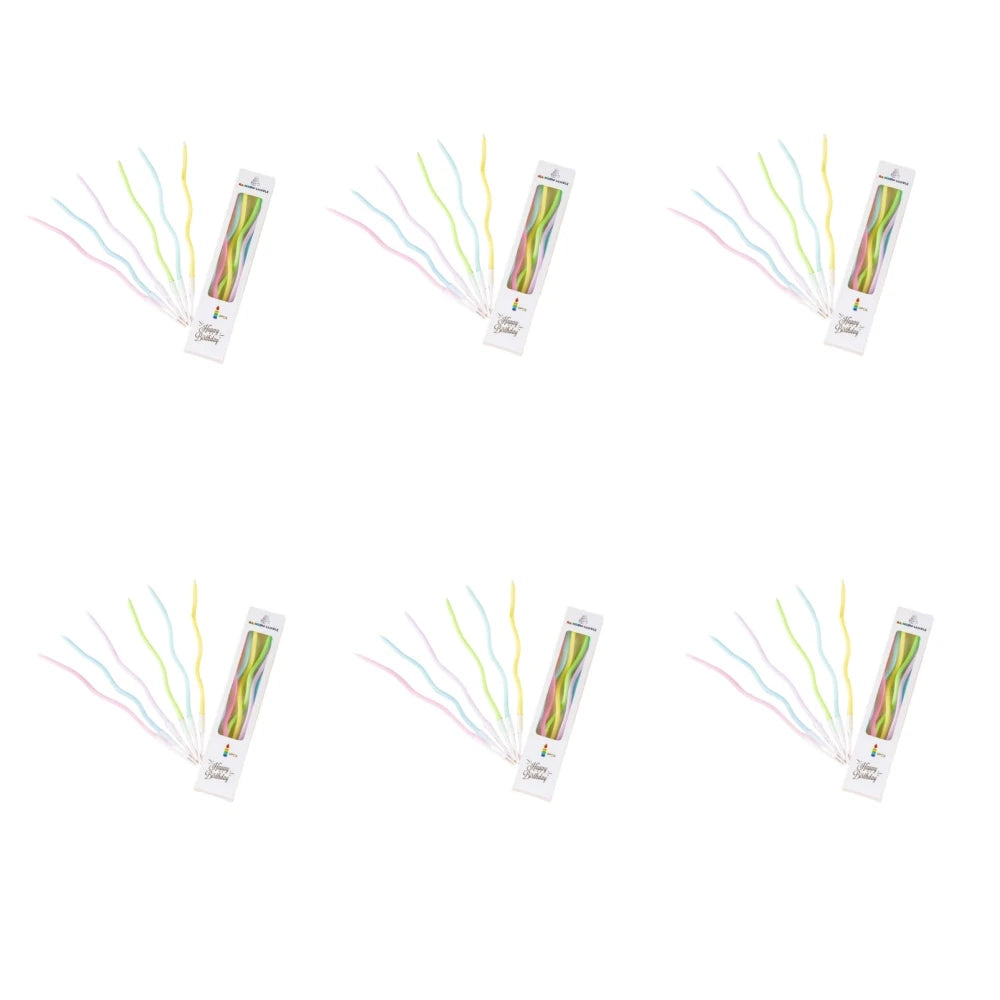 bougies flexibles bougie d'art beeswax flamme colorée violet doré rose vert blanc rayures ondulées