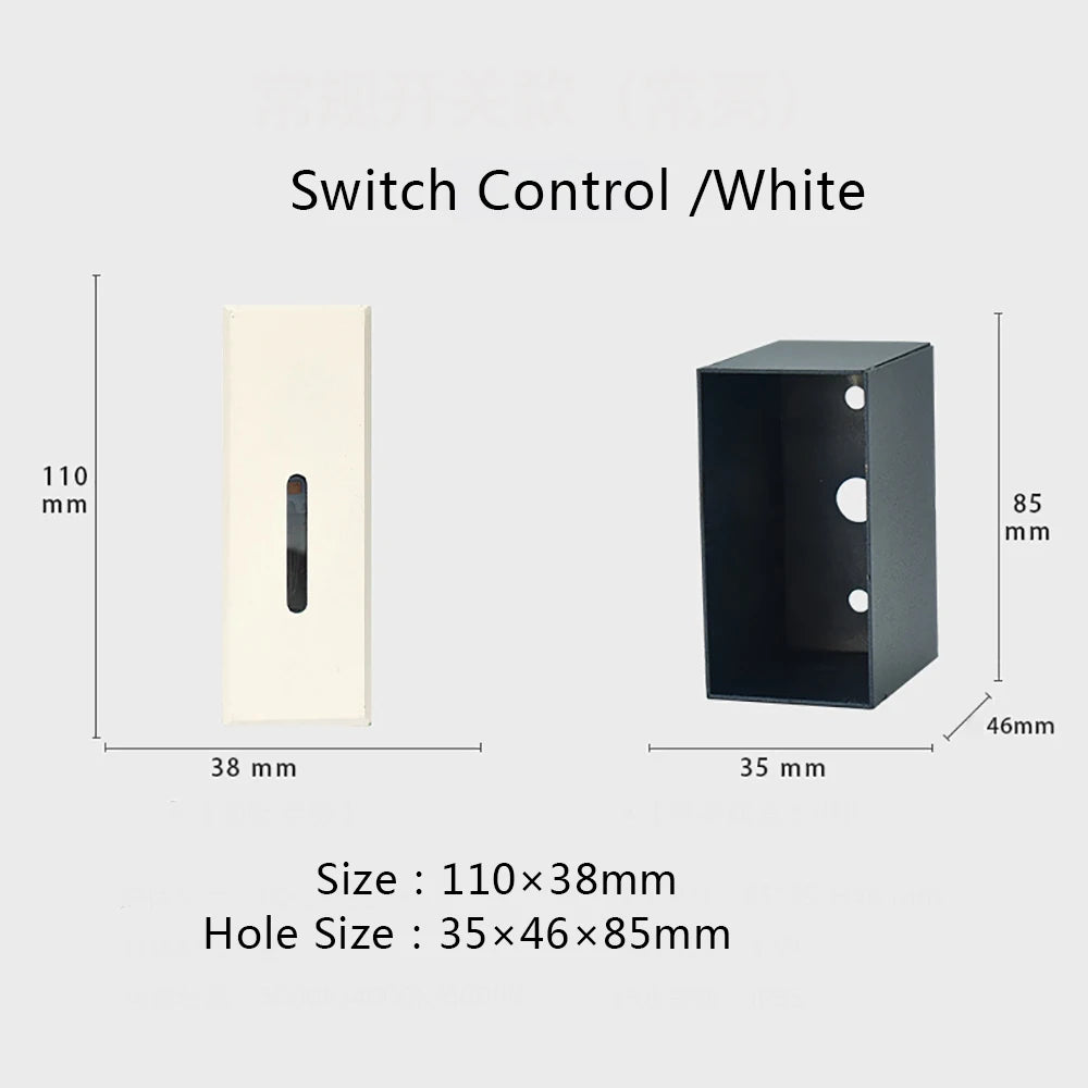 éclairage étape led moderne adhésif blanc gris noir mat 2w 3w 90v 260v