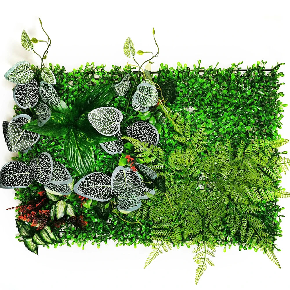 panneau mural végétal artificiel feuilles fleurs décoratif jardin mariage extérieur décoration murale moderne