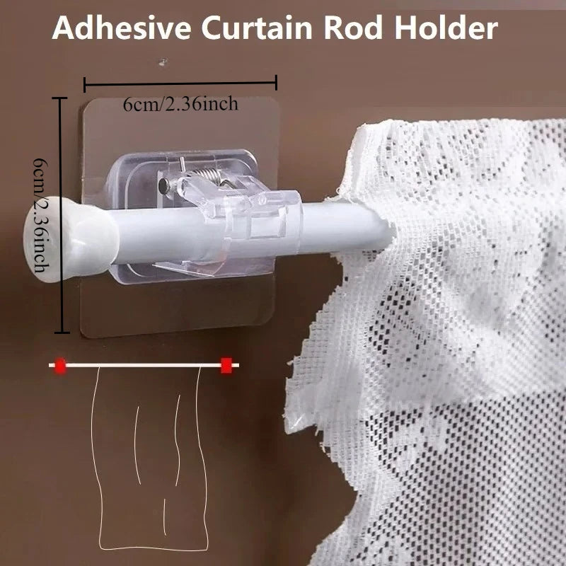 porte coudes rideau transparent adhésif moderne accessoire voilage sans motif 2pc film protecteur facileintérieur