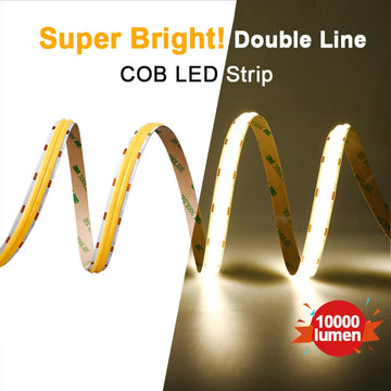 ruban led cob blanc 600 leds 5m 3000k 4000k 6500k adhésif moderne