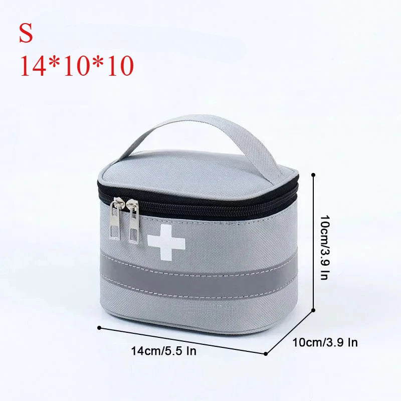 sac rangement multi usages kit médical oxford pratique croix blanche rouge gris bleu
