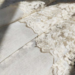 rideau dentelle fleur vintage blanc romantique translucide salon chambre bureauhôtel