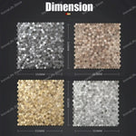 carreaux hexagonaux métal brossé adhésifs modernes gris bronze cuivre doré salle bain chambre