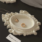moule silicone blanc orné motifs floraux baroque décoration artisanale table bijoux création