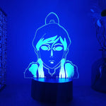 Veilleuse anime Avatar Aang allumée en bleu