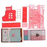 lit superposé poupées rose tapis escalier toboggan peluche classique chambre enfants