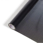 rideau adhésif perforé noir blanc moderne accroissement statique pvc opaque petits points