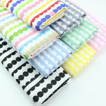tissu coton imprimé demi cercles couleurs vives moderne graphique pliable opaque artisanal bricolage popeline