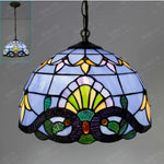 lampe suspendue art deco multicolore motifs floraux ampoule e27 anneaux métalliques chambre salon étude