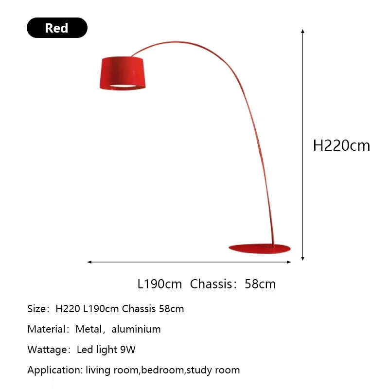 lampe sol moderne led noir base circulaire abat jour aluminium éclairage intérieur minimaliste