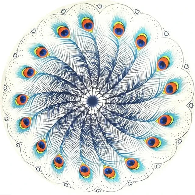serviette plage ronde motif mandala boho chic coton polyester décorative grande plage été