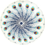 serviette plage ronde motif mandala boho chic coton polyester décorative grande plage été