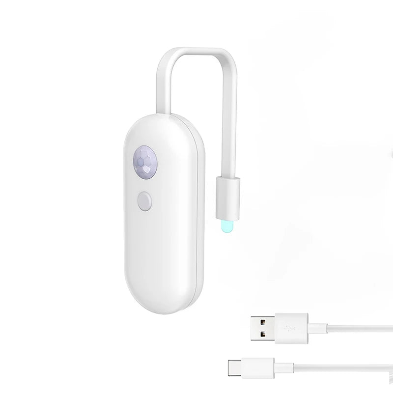 lampe toilette led veilleuse adhésive détection mouvement changement couleurs usb moderne blanc