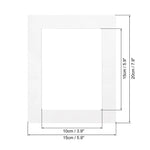 Passe-partout blanc pour cadre photo effet profondeur