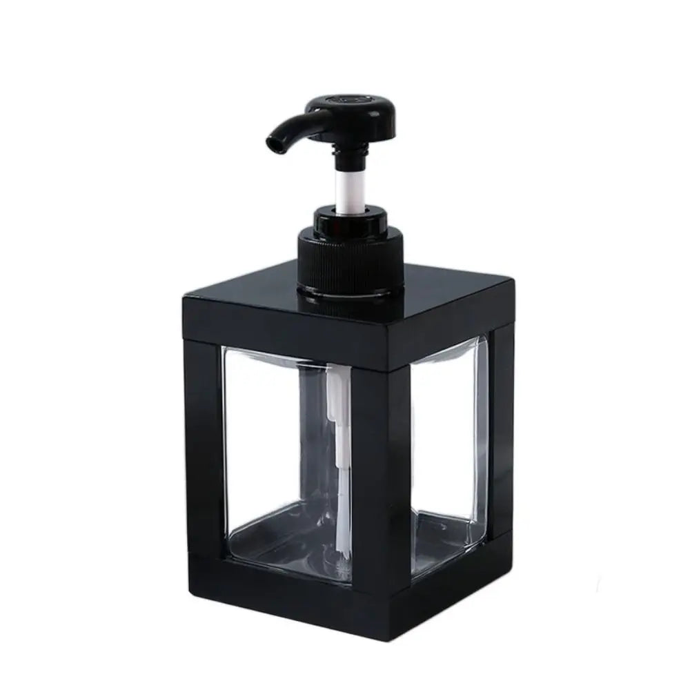 distributeur savon liquide orange noir blanc transparent moderne minimaliste 500ml 750ml 1000ml Pompe rechargeable