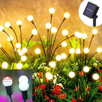 guirlande lumineuse solaire led multicolore moderne blanc boules sphériques facile installationextérieur