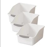 boîtes rangement cuisine épices condiments plastique pp modernes pratiques beige orange gris poignées couvercles