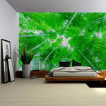 Tapisserie orientale bambou vert