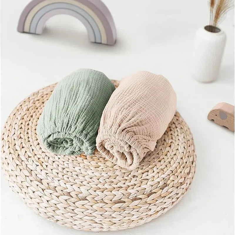couvre lit bébé moderne 100 coton beige rose pâle vert pastel quatre saisons
