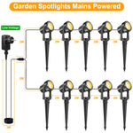 projecteurs exterieurs led jardin noir modernes 800lm ip65 abs contemporains 10lumières