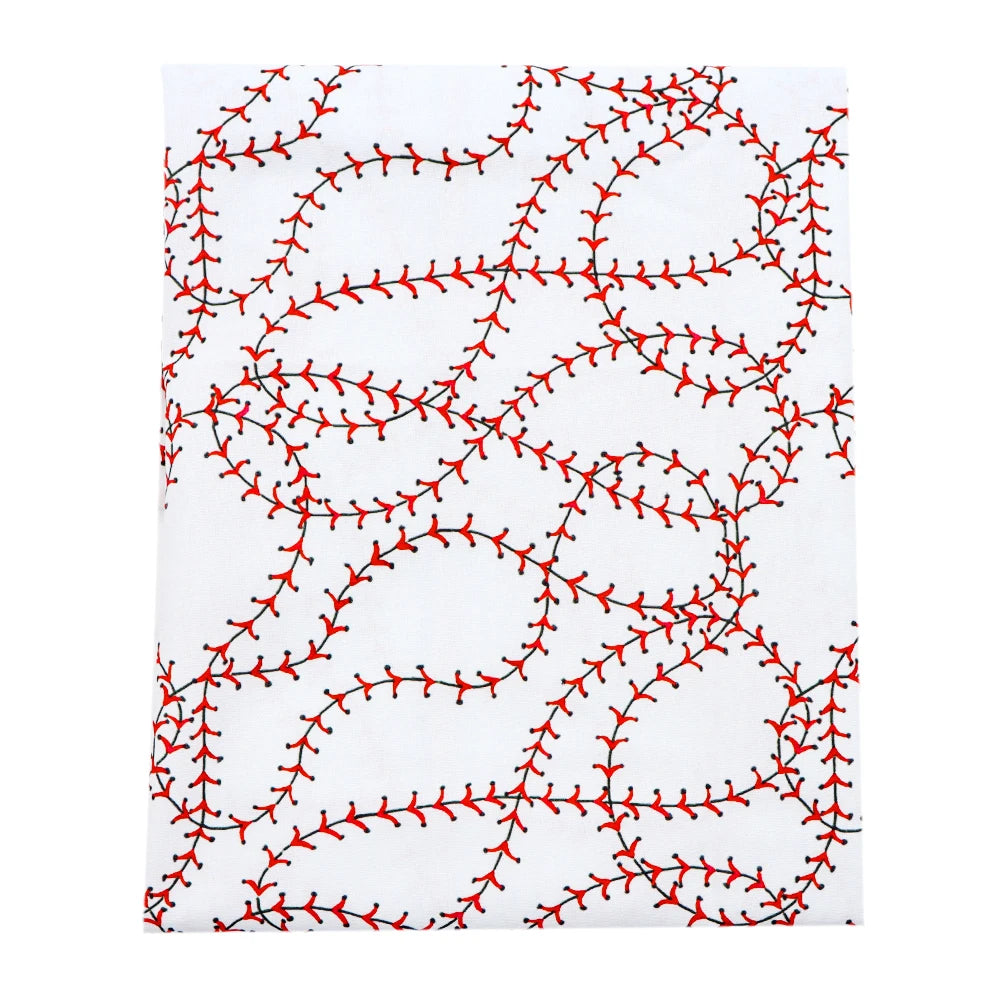 tissu imprimé sport boules baseball basket football coton polyester bricolage couture décoration maison