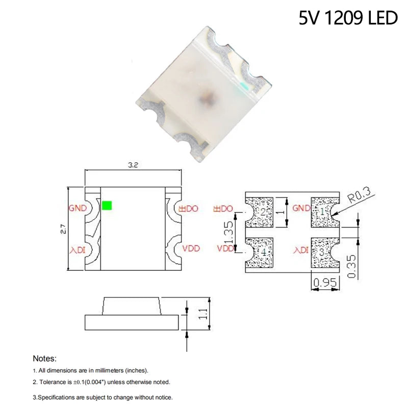 diodes led blanc ws2812b 5v 3528 5050 adhésif électronique plat nouvelle qualité