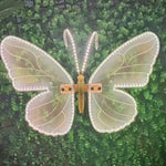 décoration intérieure lampe papillon transparente imprimé floral moderne câble alimentation transformateur électrique