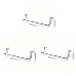 porte serviettes mural adhésif acier inoxydable simple barre moderne argente chromé sans perçage