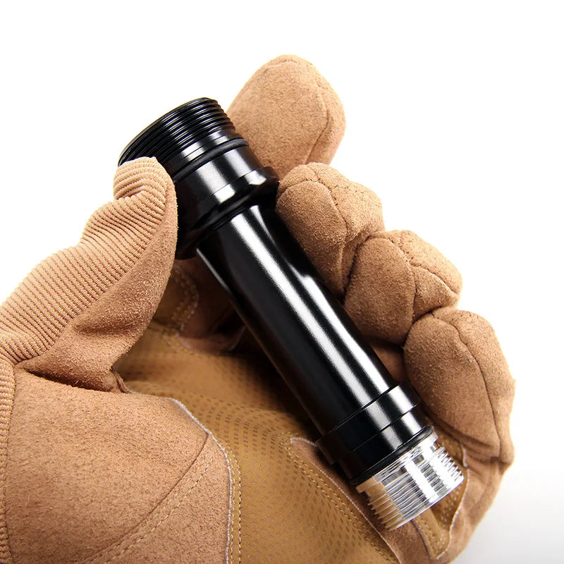 lampe torche noire moderne lisse sans fixation rechargeable flashlight đèn pinched off at 14