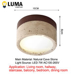 lampe led moderne minimaliste marron beige texture naturelle wabi sabi 6000k 4000k 3000k