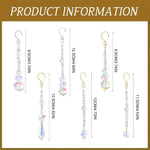décoration plante transparentes dorées pendeloques motifs floraux élastique moderne soleil papillon cœur