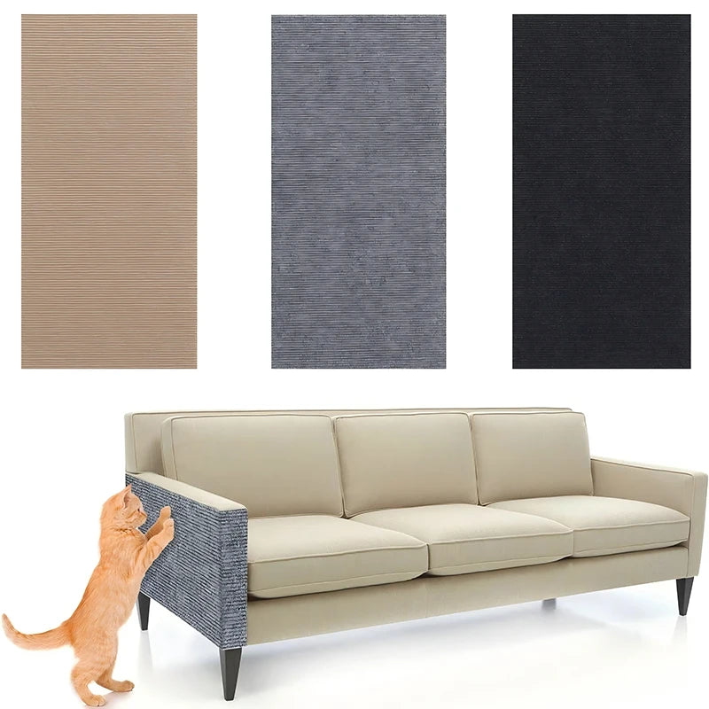 tapis chat adhésif beige gris noir moderne anti rayures protection meubles fixe