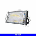projecteur led 110v 220v 50w 100w 150w 200w ip65 moderne noir blanc