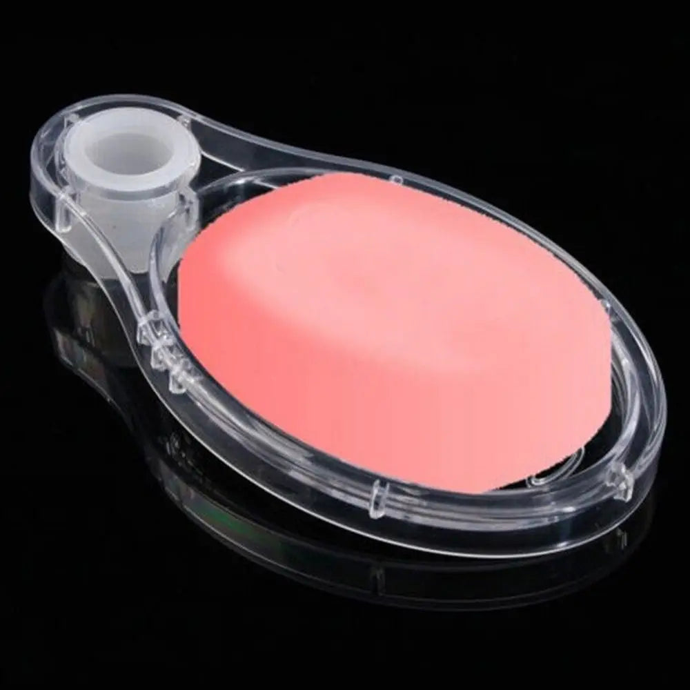 support douche transparent moderne porte savon clips respectueux environnement