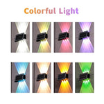 lampes murales solaires decoratives modernes texturées couleur blanc rouge bleu verte fixations murales panneau