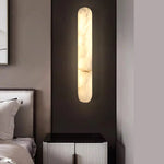 lampe murale led marbre moderne blanc beige nouvelle cuisine chambre salle manger
