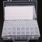 boîte rangement transparentes plastique lisse clips compartiments supplémentaires stockage moderne artisanal DIY