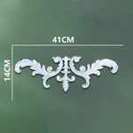 corniche d'angle ornements floraux blanc classique adhésif décoration muraleintage fixations plastique