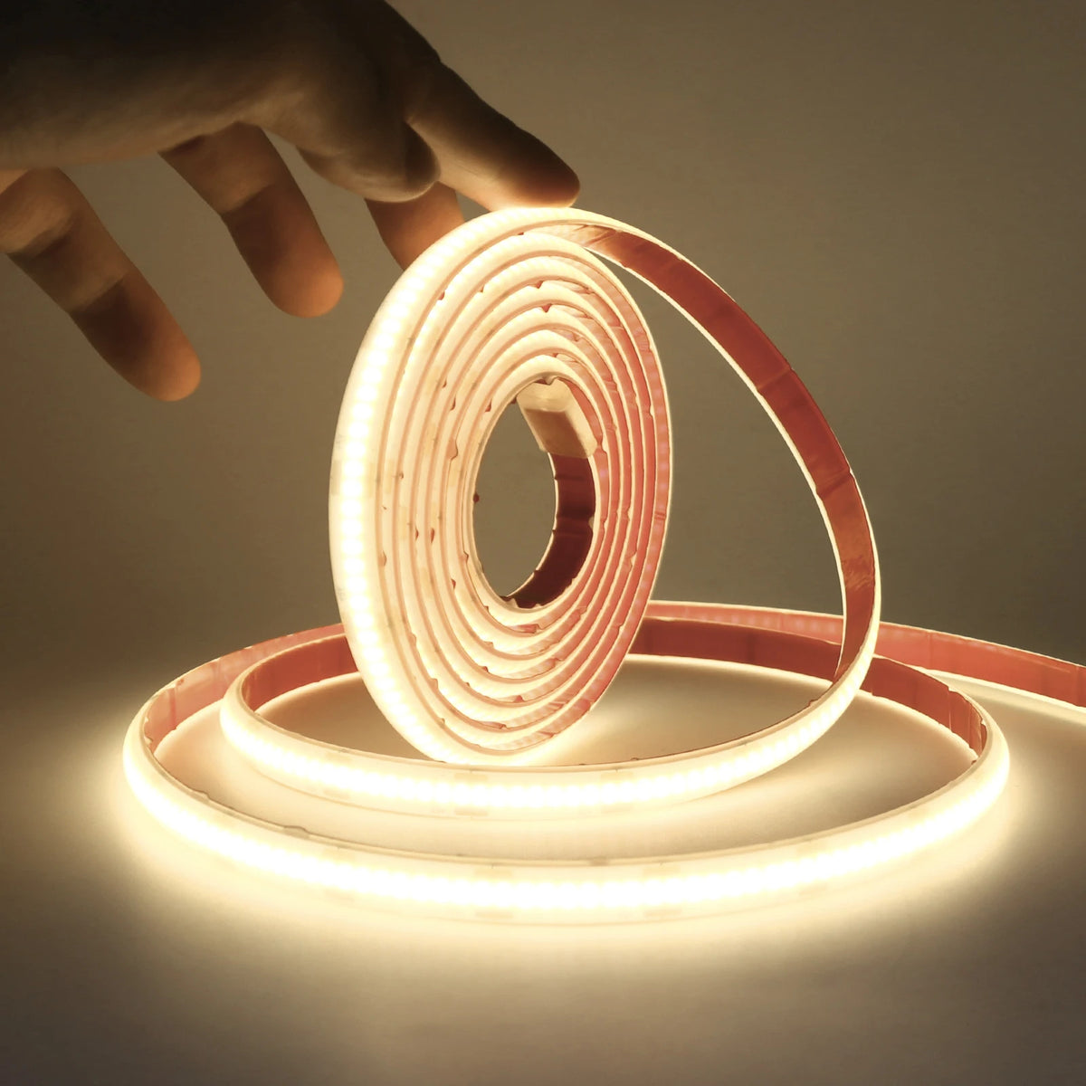 ruban led flexible 320 leds orange noir adhésif moderne chambre éclairage blanc naturel chaleureux