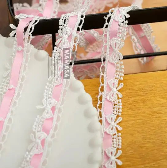 ruban dentelle fine rose blanc violet classique élégant satin polyester blanc noir rougit opacité