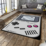 tapis sol rétro game boy blanc gris noir rose boutons jeu vidéo moderne antidérapant