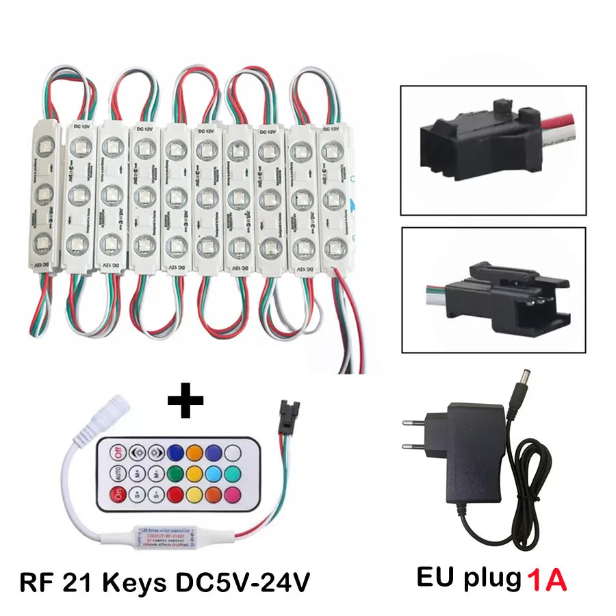 modules led rgb ws2811 étanches indépendants contrôle 12v blanc mat modernes