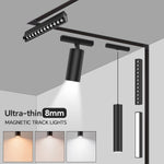 éclairage led spots clips magnétiques rail noir moderne 249 2000 lumens cct