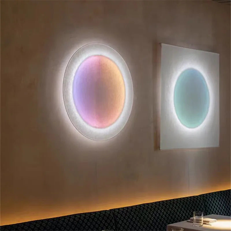 Lampe murale lune art déco blanc pour salon décoration