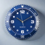 horloge murale classique numérique bleu abstraite quartz sans bruit salon